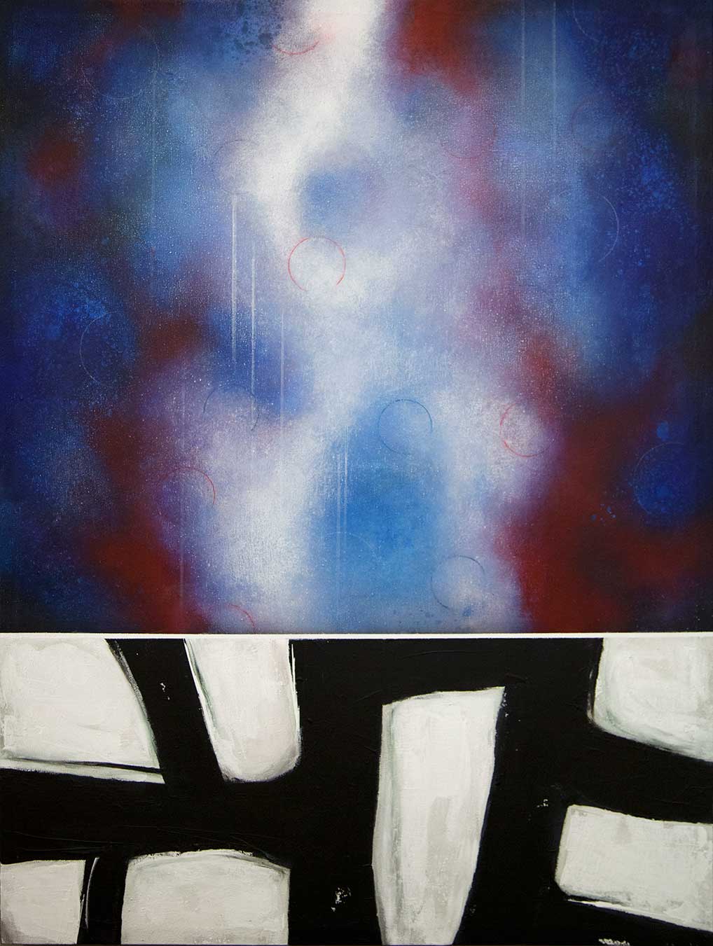 1018x1351 Red White Amp Blue - Red White And Blue Painting