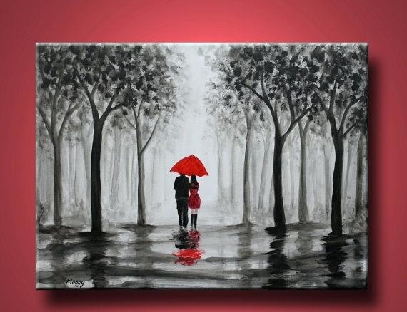 Red White Black Painting at PaintingValley.com | Explore collection of ...