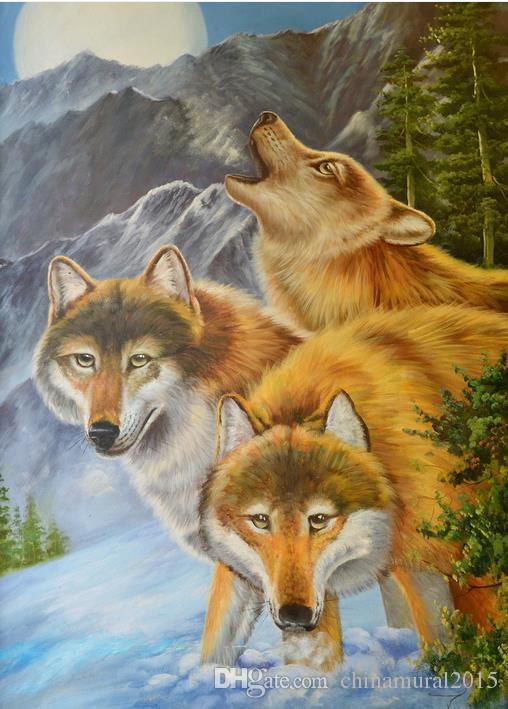 Red Wolf Painting At Paintingvalley.com 