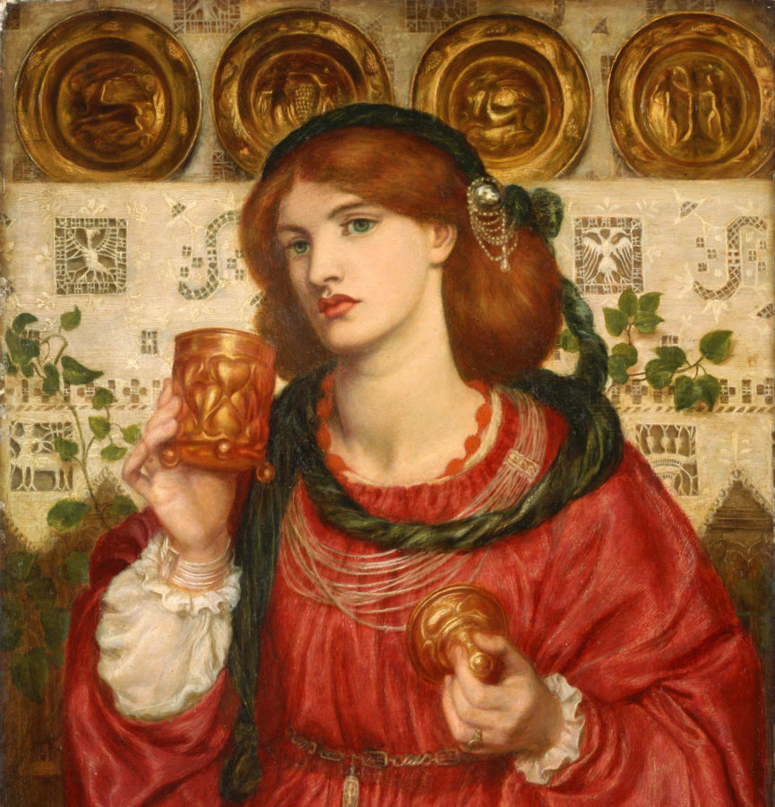 865x900 Ladies In Red - Red Woman Painting