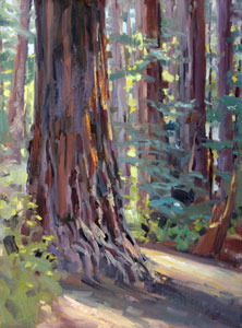 Red Wood Painting at PaintingValley.com | Explore collection of Red ...