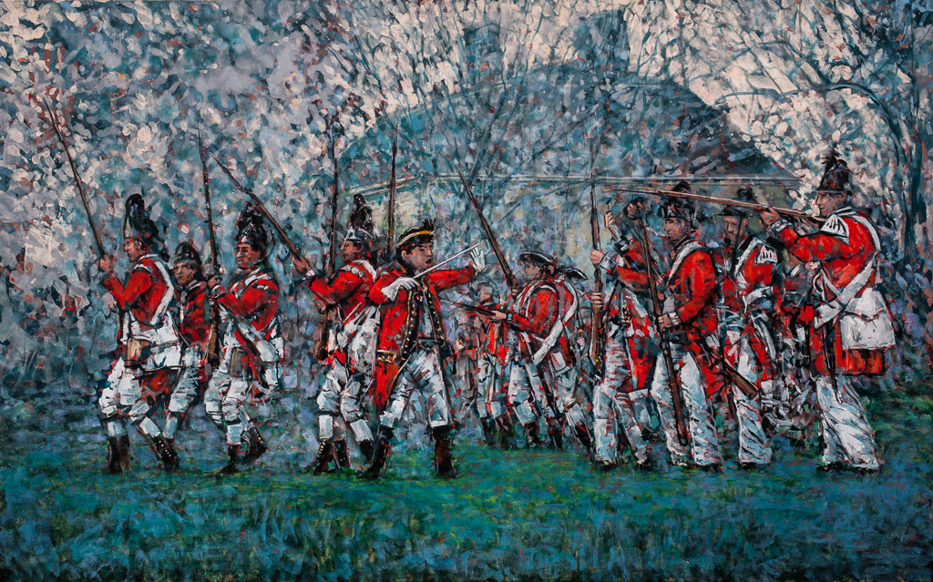 1024x639 Paintings - Redcoats Painting
