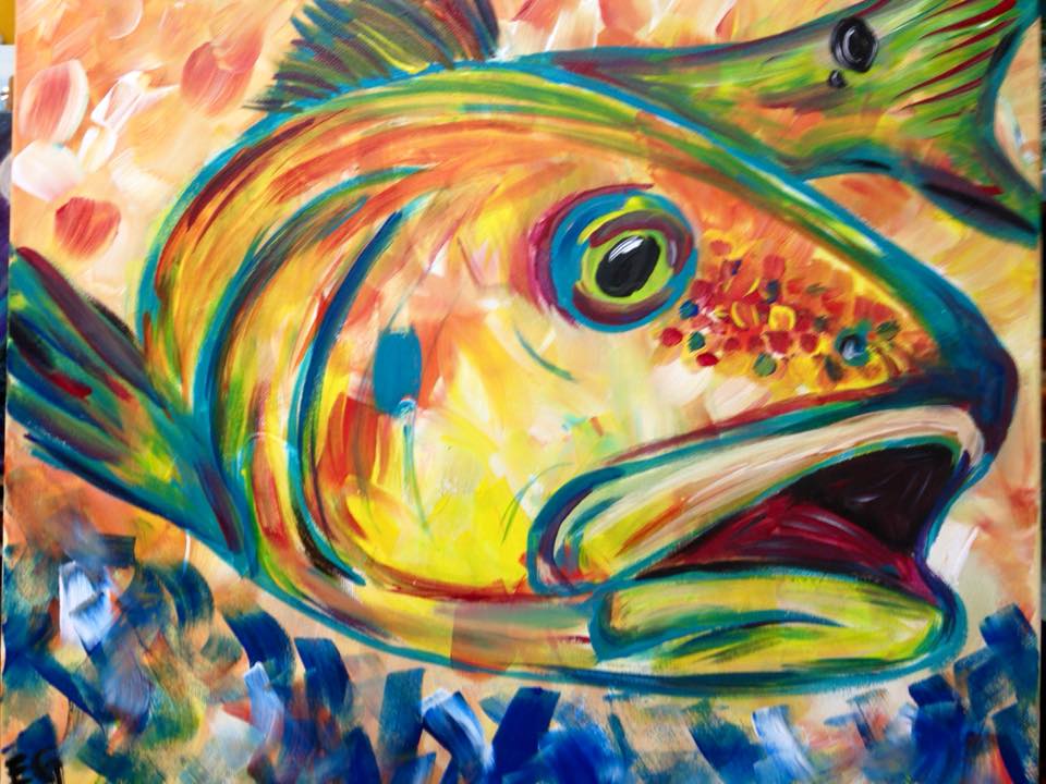 960x720 Canvas Redfish - Redfish Painting