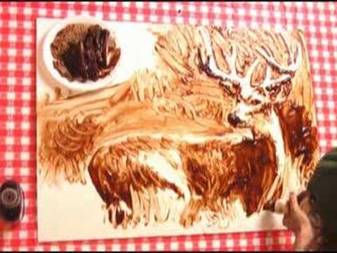 480x360 Redneck Art Made With Bbq Ribs - Redneck Painting
