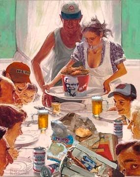 285x360 Thanksgiving Paintings The Redneck Version Of Norman - Redneck Painting