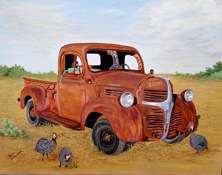 900x711 Just A Tad Redneck Painting By Karin Sutherland - Redneck Painting