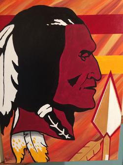 250x333 Paul Nichols Art - Redskins Painting