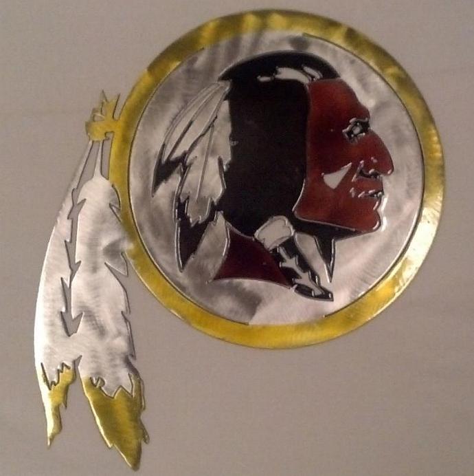 690x692 Washington Redskins Custom Metal Art 14 X 8 Sportsdreams - Redskins Painting