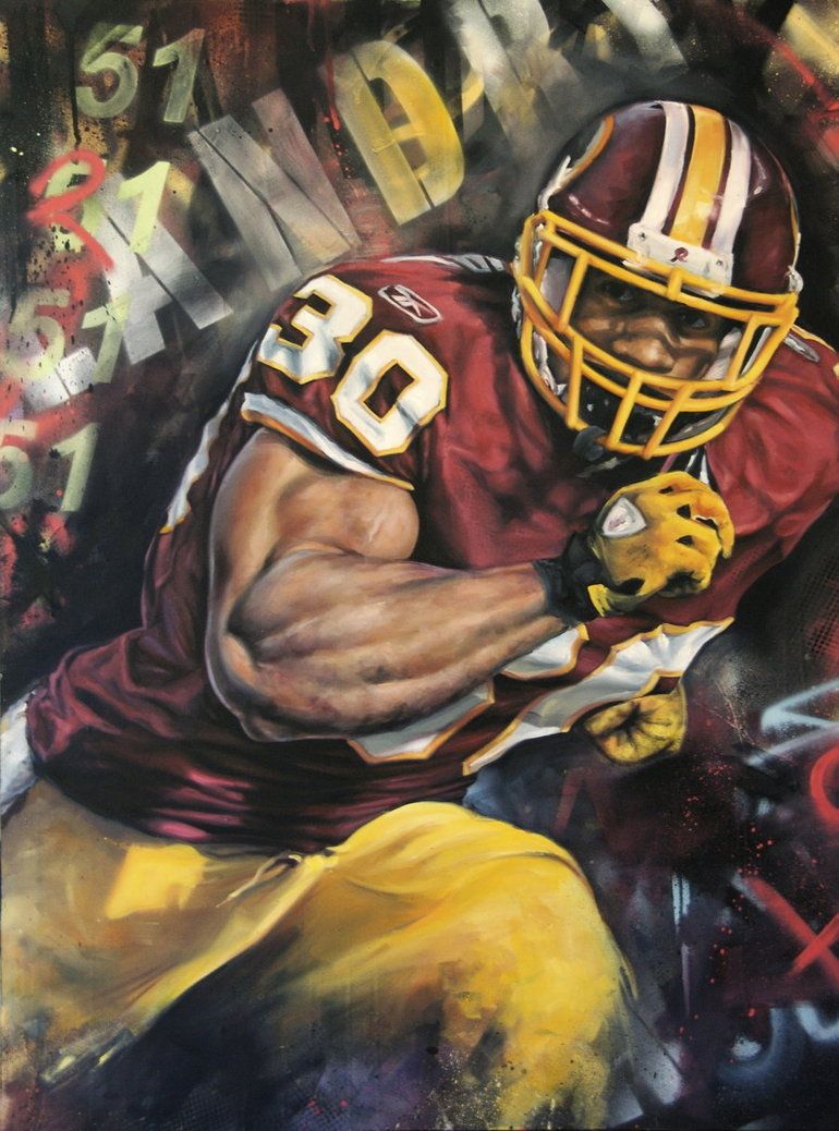 770x1038 Laron Landry, Washington Redskins By Jack Labadie. Redskins Art - Redskins Painting