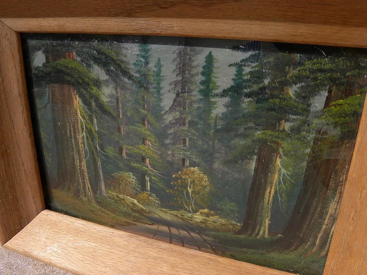 720x540 California Art Painting Of Sequoia Or Redwood Forest Jon Berg - Redwood Forest Painting