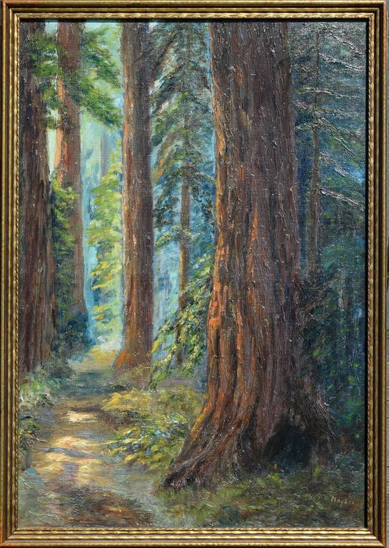 545x768 Leonora M. Naylor Penniman - Redwood Tree Painting