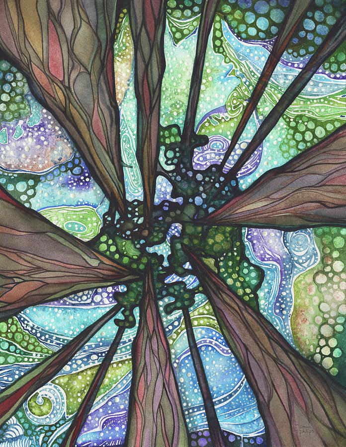 696x900 Redwood Trees Paintings Fine Art America - Redwood Tree Painting