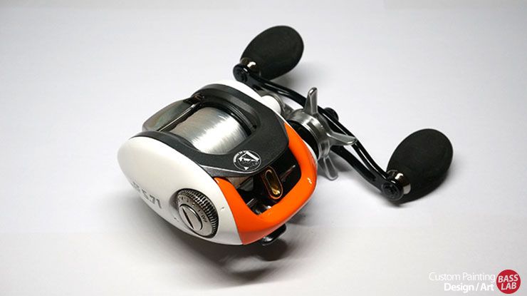 740x415 Fishing Reel Custom Painting Daiwa Td Z Us Trail 100ml Bass - Reel Painting