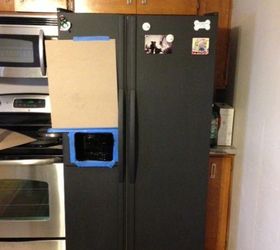 280x250 I Painted My Refrigerator With Chalkboard Paint. Hometalk - Refrigerator Painting