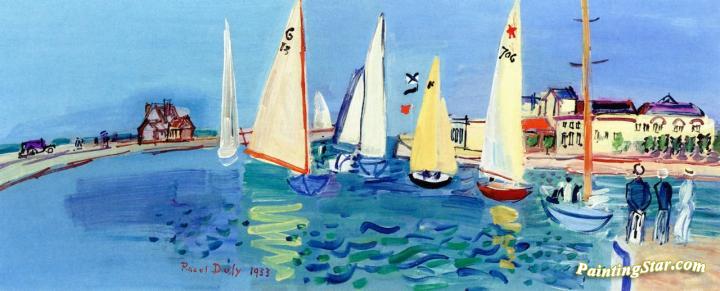 720x291 Regatta At Deauville Artwork By Raoul Dufy Oil Painting Amp Art - Regatta Painting
