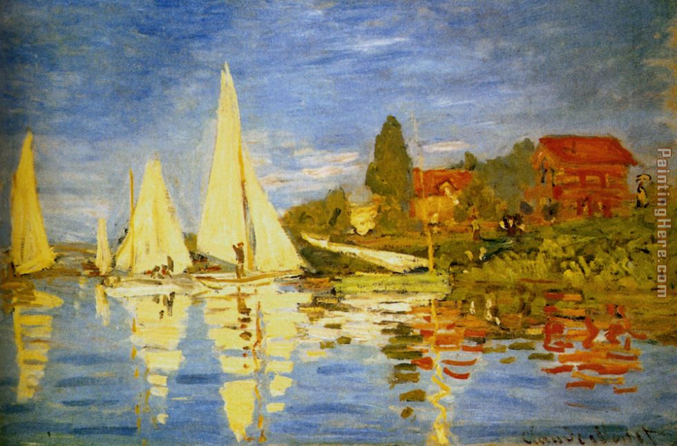980x646 Claude Monet Regatta At Argenteuil Painting Anysize 50% Off - Regatta Painting