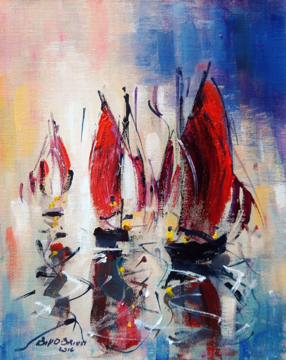 954x1200 Connemara Galway Hooker Regatta (Bill O'Brien) - Regatta Painting