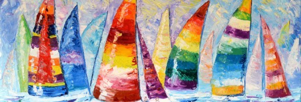 590x200 How To Draw With Oil Paint A Landscape, Free Art Lesson For Beginner - Regatta Painting