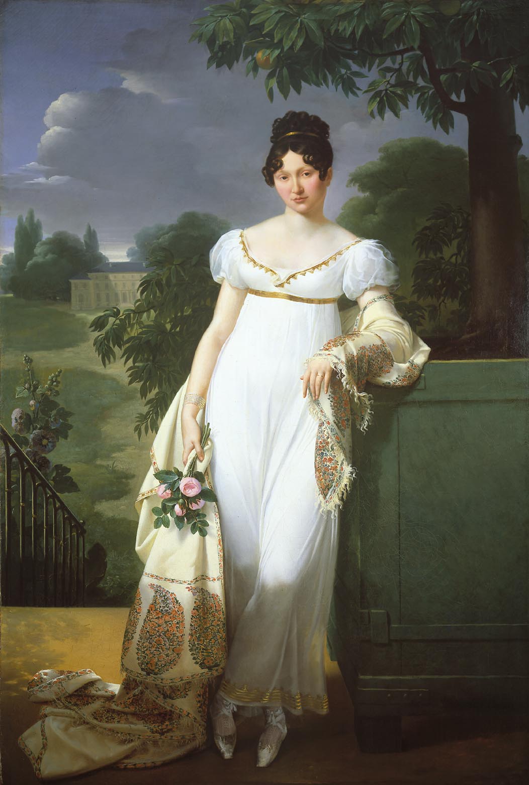 1052x1561 Empire Silhouette - Regency Dress Painting