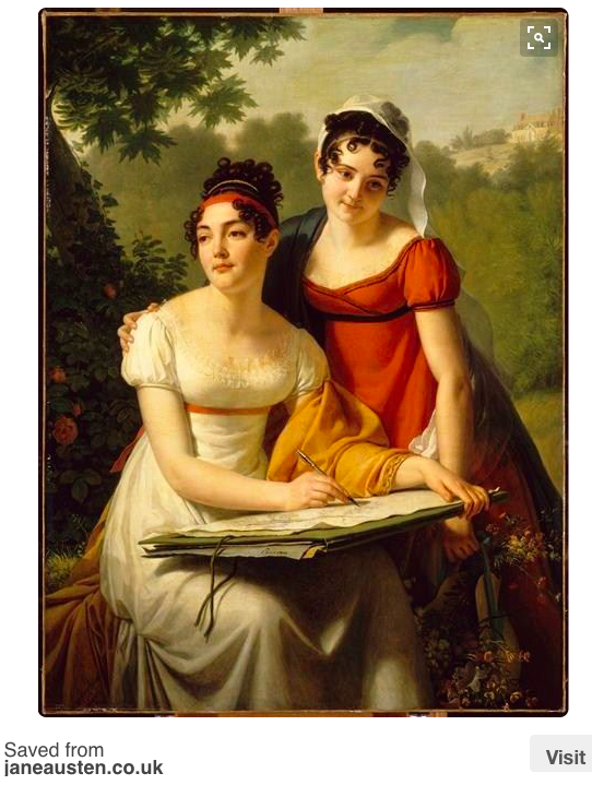 542x719 Regency Woman's Work Painting Jane Austen's World - Regency Painting