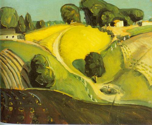 500x412 The Iowa That I Remember Painting In Progress Wetcanvas American - Regionalism Painting