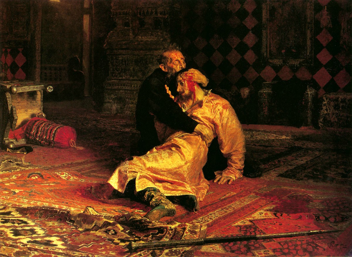 1200x877 The Face Of Regret Ivan The Terrible And His Son Ivan - Regret Painting