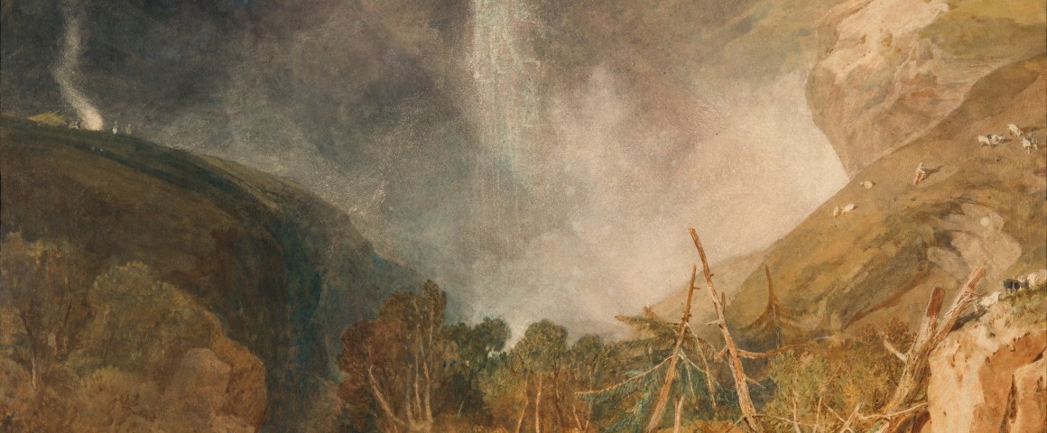 1160x480 Sherlock And The Reichenbach Falls (Also Available To View - Reichenbach Falls Painting