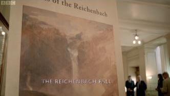 332x187 The Reichenbach Fall - Reichenbach Falls Painting