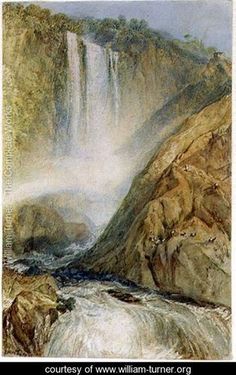 236x375 William Turner - Reichenbach Falls Painting