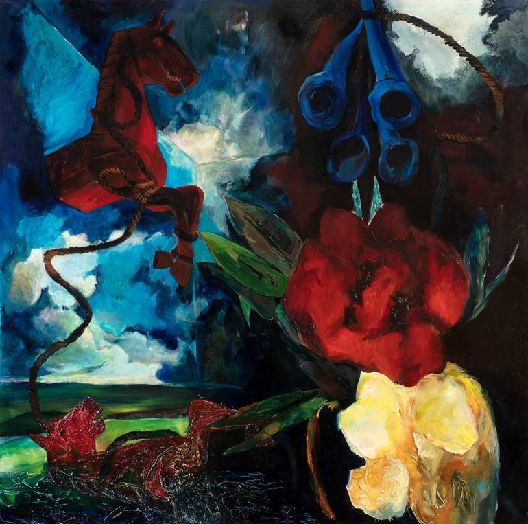 770x763 Saatchi Art Reincarnation Painting By Anna Karan - Reincarnation Painting