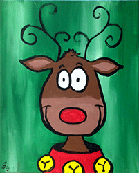 201x250 The Ceramic Studio Etc Canvas Painting - Reindeer Canvas Painting