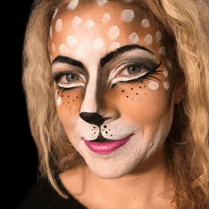 300x300 Fabulous Reindeer Face Paint Design By Athena Zhe - Reindeer Face Painting
