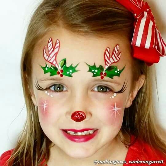 540x540 Cameron Garrett Face Painting Designs Face, Face - Reindeer Face Painting