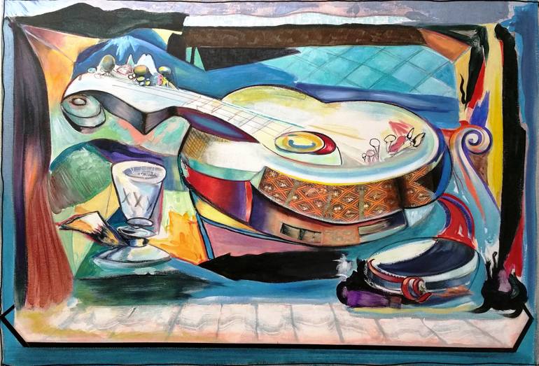 770x523 Saatchi Art For Django Reinhart Painting By Cliff Gokenbach - Reinhart Painting