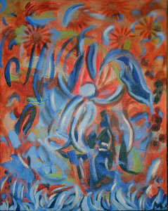 239x300 Rejoice Painting By Aisha Lumumba - Rejoice Painting