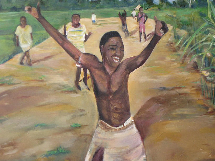 900x674 Rejoice Painting By Impressionist Fineartist Tucker Demps Collection - Rejoice Painting