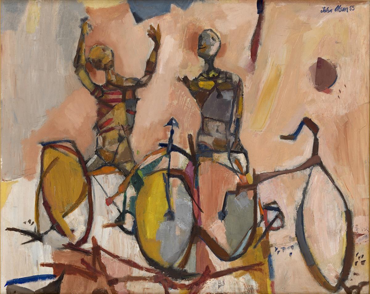 1200x954 The Bicycle Boys Rejoice, 1955 Deutscher And Hackett - Rejoice Painting