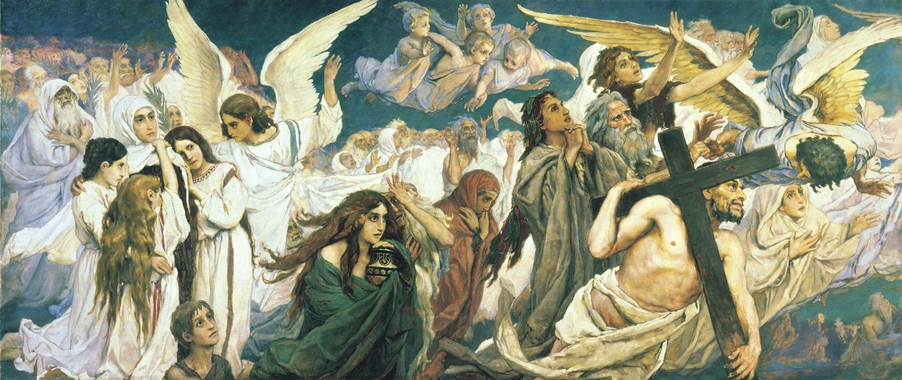 1800x759 Viktor Vasnetsov. Rejoice In The Lord, O Ye Righteous. Spiritual - Rejoice Painting