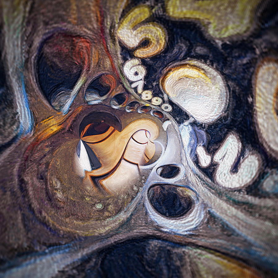 900x900 Relativity Painting By Sezer Akdeniz - Relativity Painting