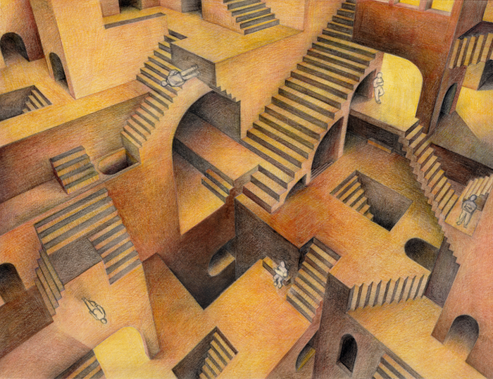 700x538 Lost - Relativity Painting