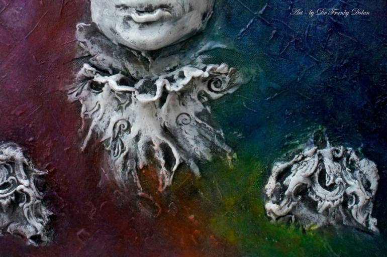 770x512 Saatchi Art Regal Jester Wall Sculpture (Clay Relief Amp Canvas - Relief Painting