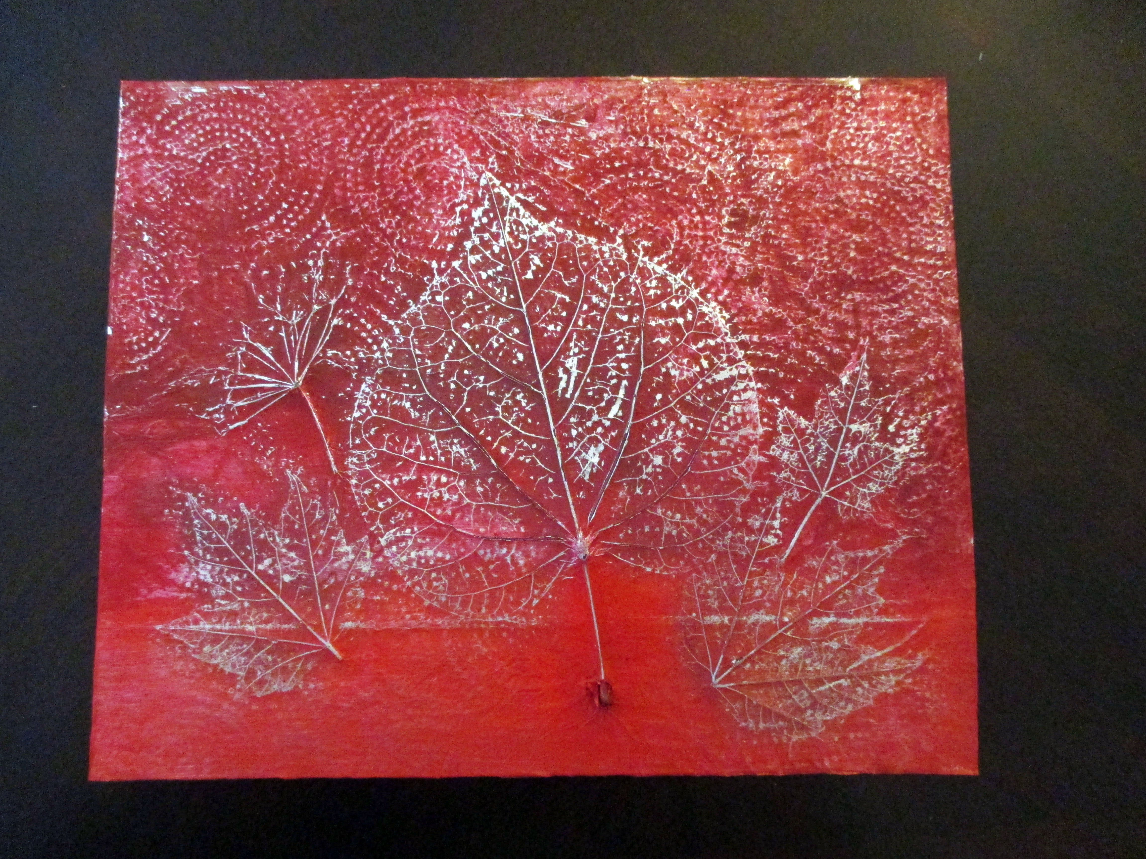 4608x3456 Autumn Craft Diy Leaf Relief Painting Make Something Mondays! - Relief Painting