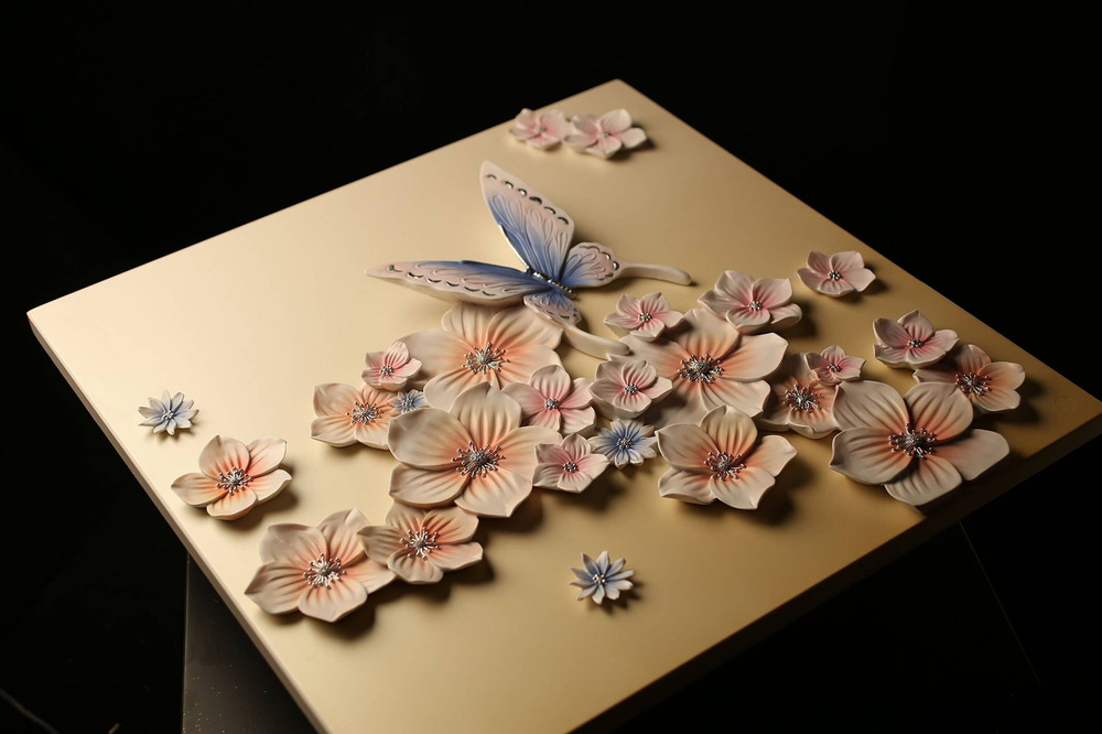 1000x666 Canvas Flower Oil Painting Home Decoration Relief Painting - Relief Painting On Canvas