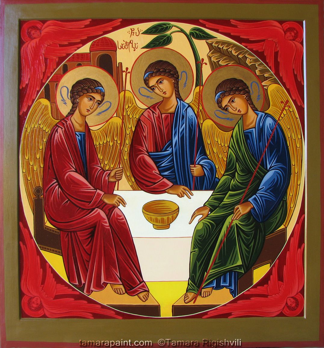 1077x1157 Orthodox Christian Icon Painting By Georgian Artist Tamara Rigishvili. - Religious Icon Painting