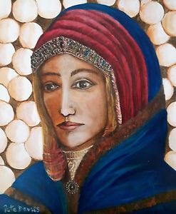 247x300 New Original Pete Davies Oil Madonna Virgin Mary God Canvas - Religious Painting