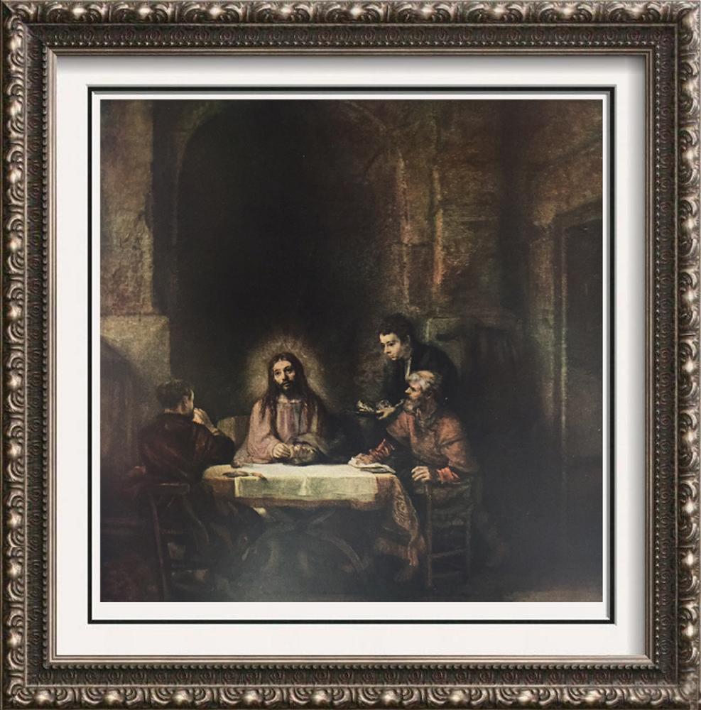 987x1000 Rembrandt Christ - Rembrandt Emmaus Painting