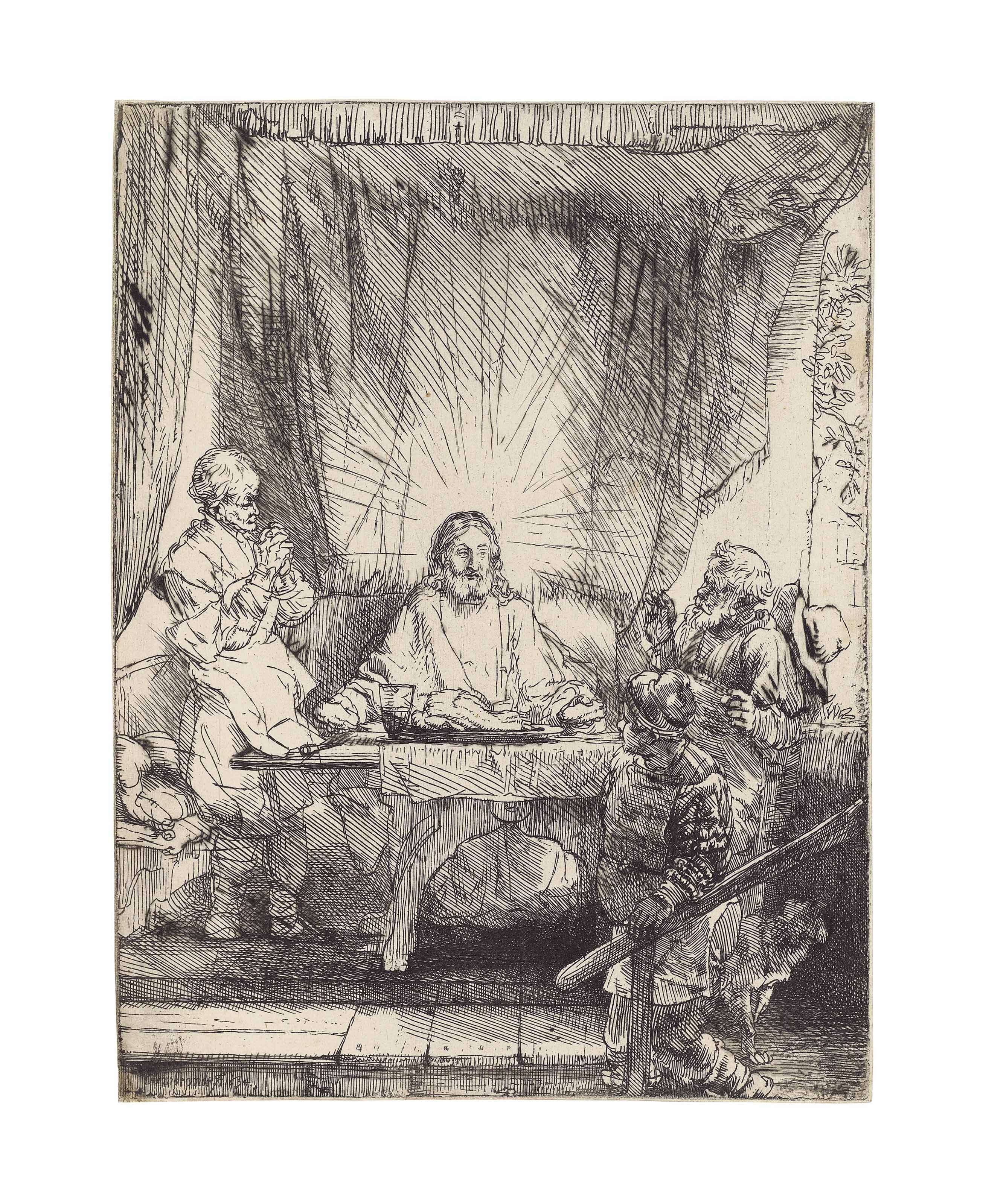2611x3200 Rembrandt Harmensz. Van Rijn Christ - Rembrandt Emmaus Painting