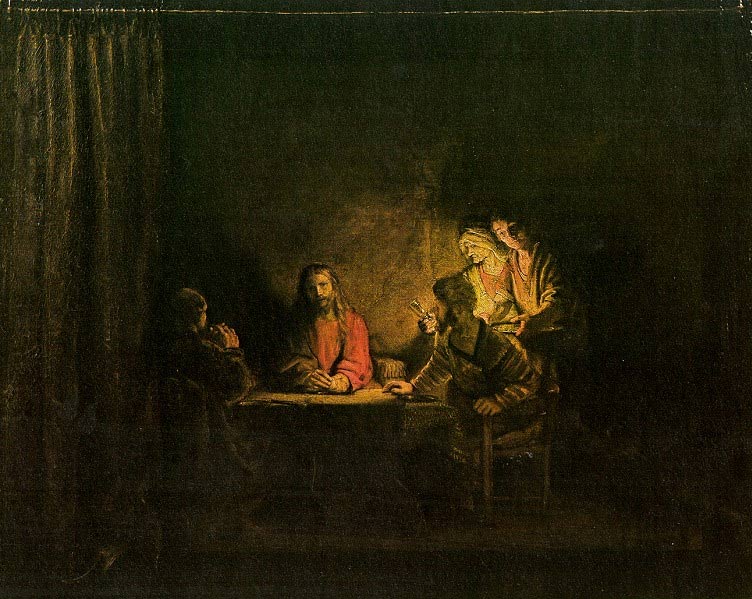 752x599 Rembrandt Harmensz. Van Rijn Supper - Rembrandt Emmaus Painting