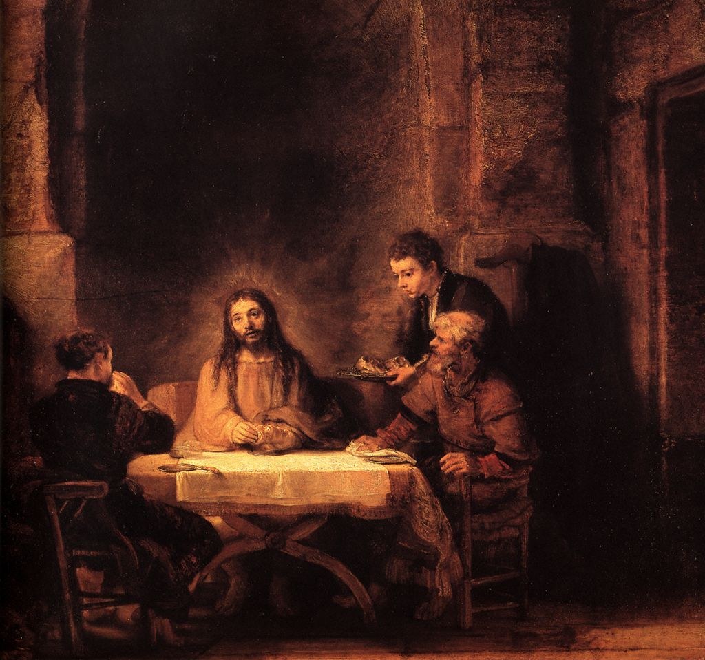 1024x959 Rembrandt Supper - Rembrandt Painting