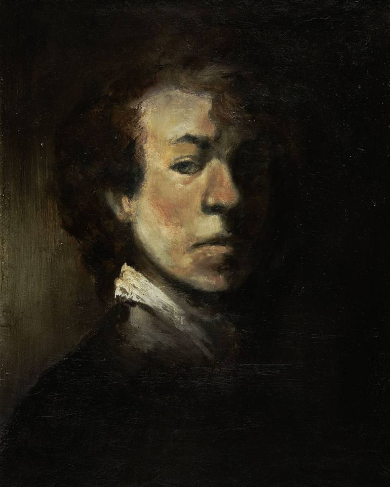 770x963 Saatchi Art Master Copy Of Self Portrait - Rembrandt Painting